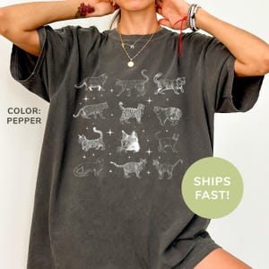 Comfort Colors® Vintage Cats Shirt, Cat Mom Shirt, Cat Lover Shirt, Pet Lover Shirt, Cat Owner Shirt, Retro Shirt for Cat Moms