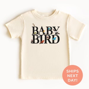a baby bird t - shirt with the words baby bird on it