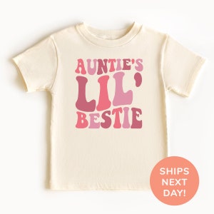 Auntie’s Lil’ Bestie Shirt and Onesie®, Aunt’s Favorite Toddler & Youth Shirt, Little Bestie Shirt, Niece and Nephew Shirt, Gift for Aunt