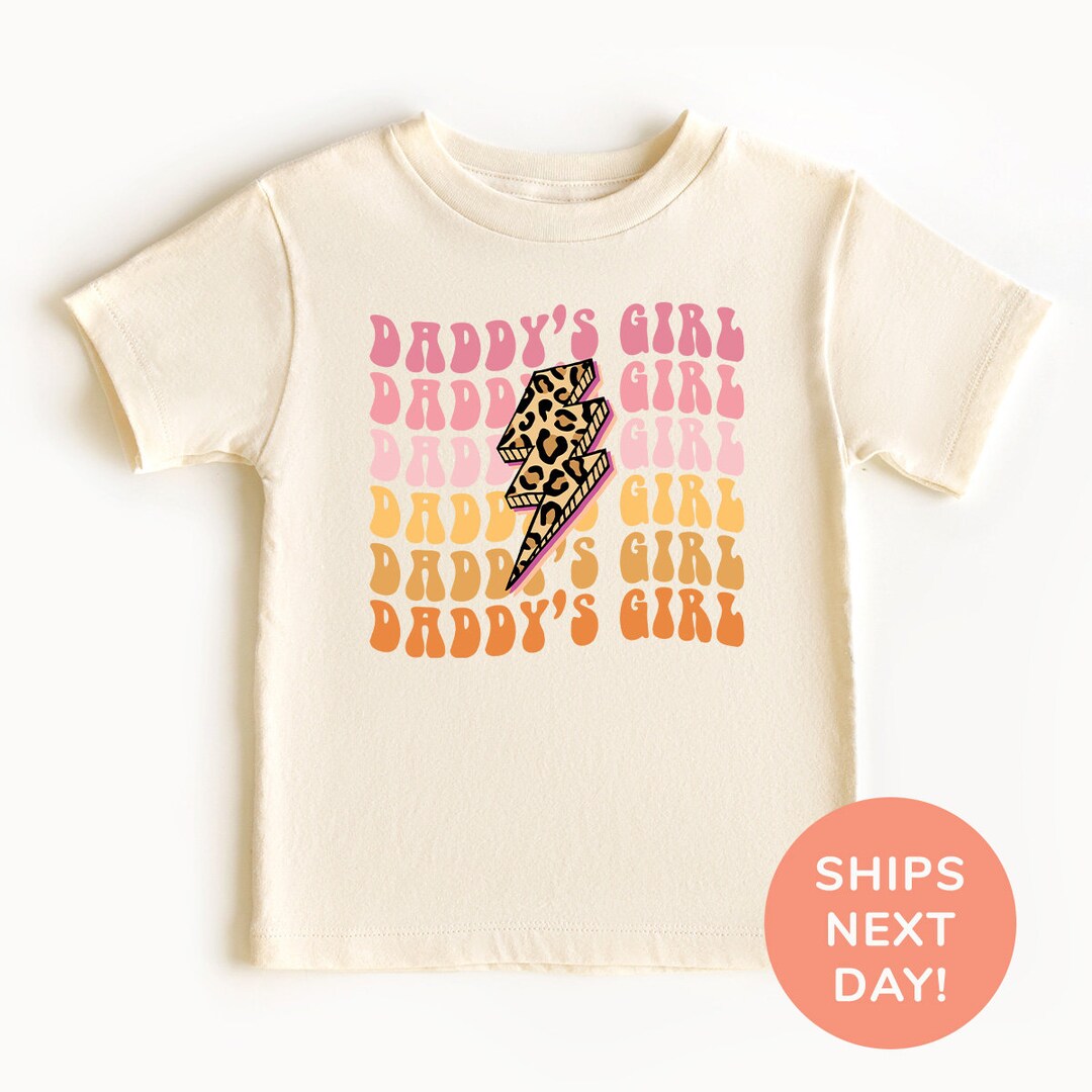 Daddys Girl Toddler Shirt Onesie®, Retro Father's Day Toddler Tee