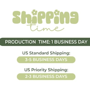 a white background with the words shipping time on it