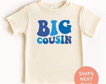 Big Cousin Shirt en Onesie®, Cousin Peuter & Jeugd Shirt, Cool Cousin Club Shirt, Baby Aankondiging Romper, Neven Cadeau, Shirt voor kinderen