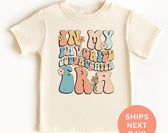 Chemise de l'époque de ma filleule préférée, chemise de baptême et cache-couche pour enfants, chemise filleule enfant, chemise filleul, cadeau d'anniversaire de filleule