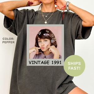 Comfort Colors® 40th Birthday Shirt, Custom Birthday Shirt, Vintage Graphic Shirt, Retro Birthday Shirt, Birthday Gifts, Custom Photo Shirt