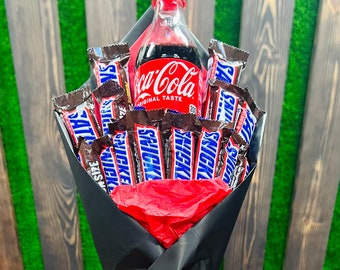 Unique Snickers and Coke Bouquet – The Perfect Gift for Him: Men, Boys