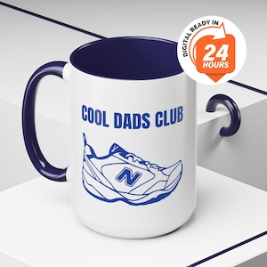 New Balance Cool Dads Club Coffee Mug | Funny Dad Gift 15oz Mug | Fathers Day New Balance Dad Joke Cup