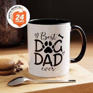 Custom Dog Dad Mug, Personalized Dog Dad Gifts, Cat Dad Cup, Best Dog Dad Ever Mug, Father&#39;s Day Gifts For Dog Owner, Pet Owner Mug