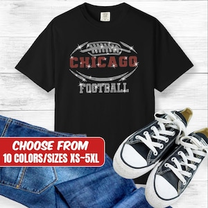 Chicago Football Rhinestone Designs, Chicago Personalized Rhinestone Shirts, Personalized Sparkle Shirt, Sparkling Custom Tees