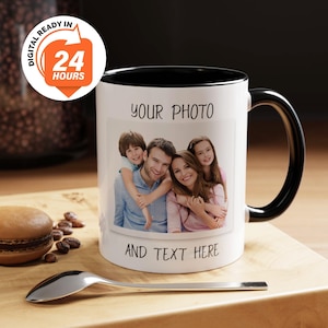 Mug personnalisé avec photo, mug personnalisé photo, cadeau mug anniversaire pour lui, mug texte personnalisable pour homme, cadeau papa