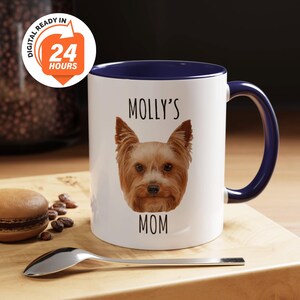 Aangepaste fotomok huisdier: hond vader cadeau, gepersonaliseerde keramische koffiemok