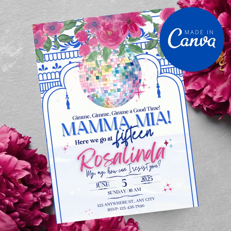 Mamma Mia Mamma Mia Invite Template Quinceanera Invitations Template Mamma Mia Mamma Mia Invite Template Quinceanera Invitations Template