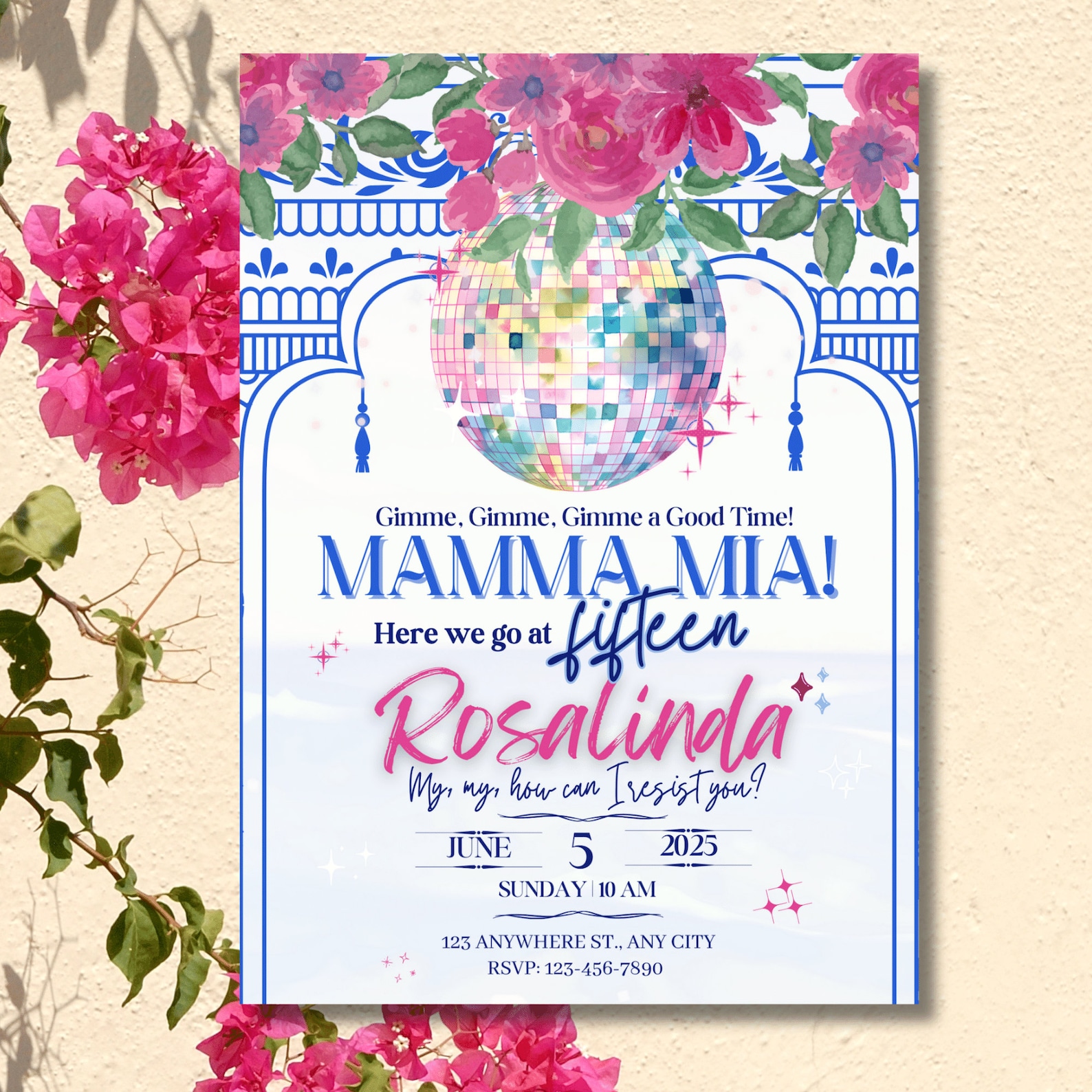 Mamma Mia Mamma Mia Invite Template Quinceanera Invitations Template Mamma Mia Mamma Mia Invite Template Quinceanera Invitations Template