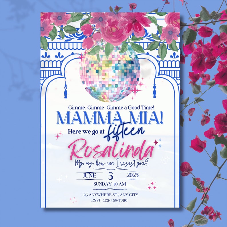 Mamma Mia Mamma Mia Invite Template Quinceanera Invitations Template Mamma Mia Mamma Mia Invite Template Quinceanera Invitations Template
