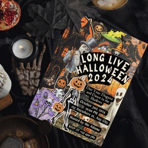 Y2k Halloween Invite Template for kids, teens or adults costume party