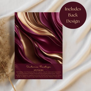 Gala Invitation template with back design included