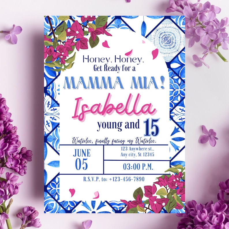 Mamma Mia Mamma Mia Invite Template Quinceanera Invitations Template Mamma Mia Mamma Mia Invite Template Quinceanera Invitations Template