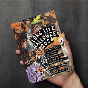 2000s Vintage Halloween Invitation Template