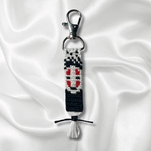 No-Face Spirited Away Keychain | Studio Ghibli Embroidered Charm | Handmade Anime Gift | Cute Kaonashi Keyring | Bag or Backpack Accessory