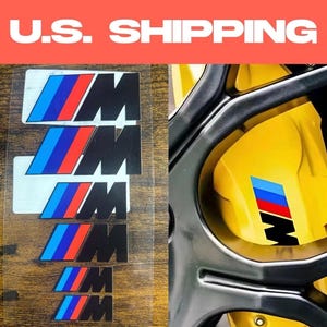 6x BMW M Caliper Decals Heat Resistant - Black