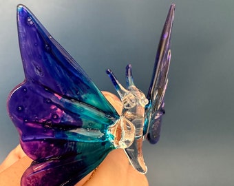 Butterfly Glass-blown Ornament Figurine