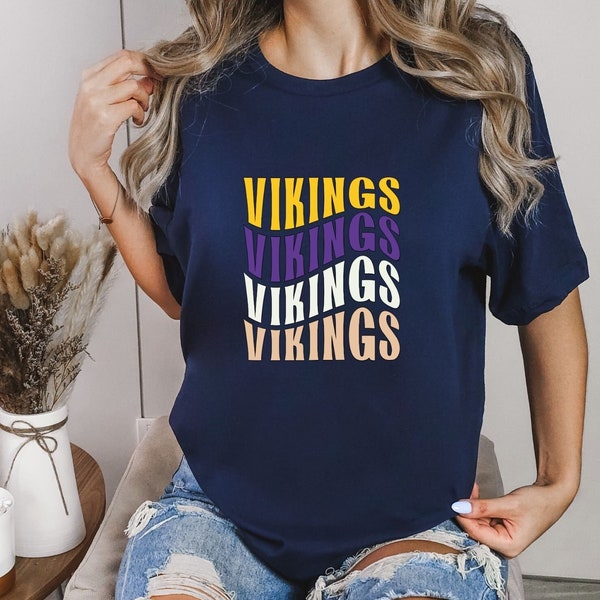 Vikings Shirt, Vintage Minnesota Shirt, Minnesota Football Unisex Crewneck, Football Shirt, Vikings Spirit Shirt, Football Team Gift Shirts