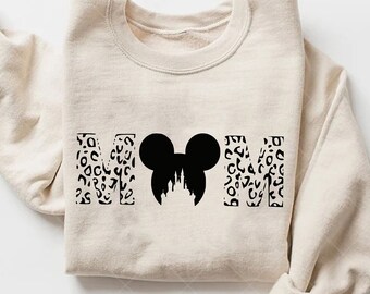 Disney Leopard Mom Shirt,Disney Mother's Day shirt,Best Mom T-Shirt,Mickey Mom T-shirt,Disney Trip T-shirt,Gift For Mom Tee