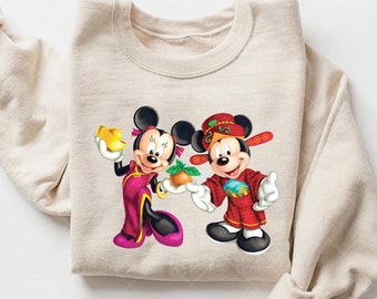 Disney Chinese New Year 2026 Shirt,Mickey and Minnie Fire Horse Shirt,Lunar New Year Shirt,Year of The Horse Shirt,Family Disneyland Tee