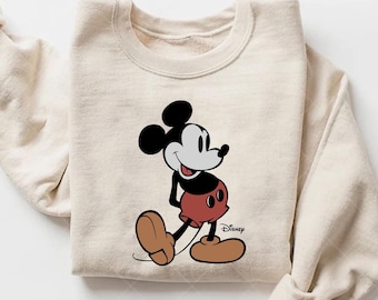 Classic Mickey Mouse Sweatshirt and Hoodie: Disneyland Family Vacation Shirt
