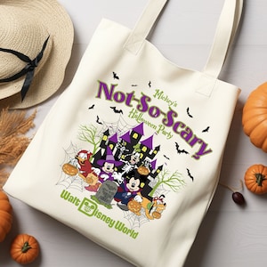 Mickey's Not No Scary Halloween Party Tote Bag,Mickey And Friends Disney Halloween Bag,Spooky Season,Halloween Party 2025,Trick or Treat Bag