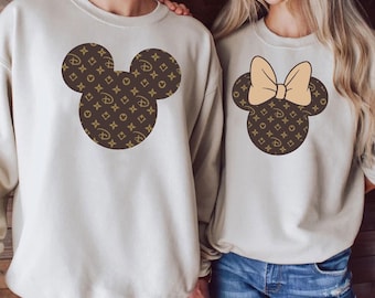 Disney Designer Sweatshirt,Matching Disney Sweater,Disney Mickey Minnie Hoodie,Minnie Mouse Shirt,Disney Trip Shirt,Disney Vacation Sweater