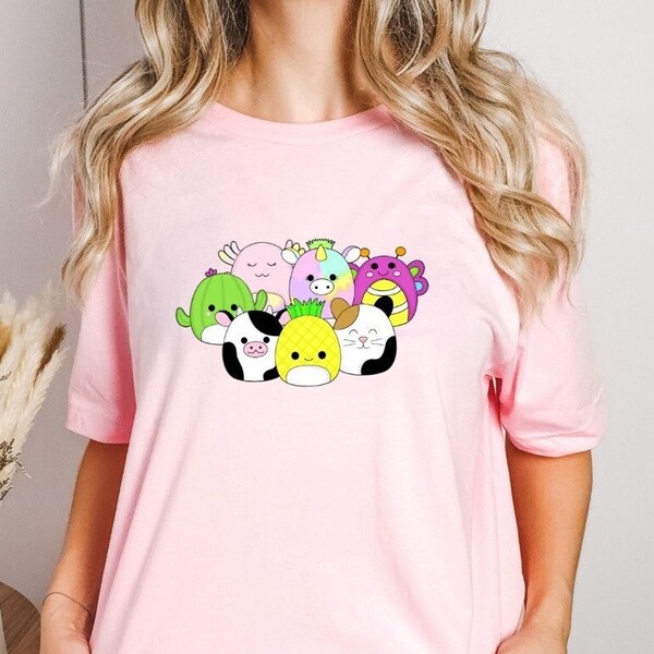 Squishmallow Friends Gift Shirt, Funny Kids Shirt, Squishmallow Birthday Shirt, Kids Birthday Shirt, Animal Lover Shirt, Cute Animals Shirt