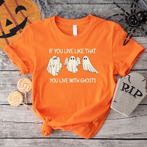 Eras Tour Ghost Halloween Sweatshirt: Spooky Season TS Fan Shirt image 2