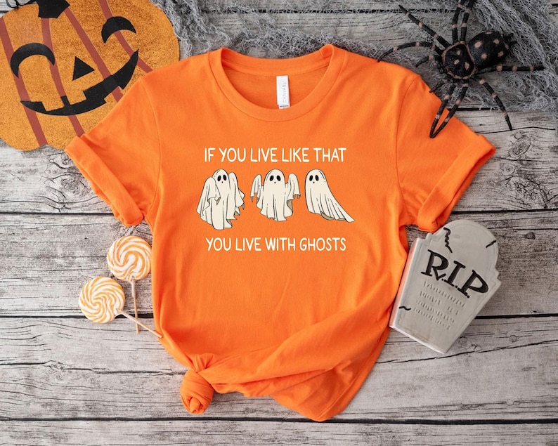 Eras Tour Ghost Halloween Sweatshirt: Spooky Season TS Fan Shirt image 2