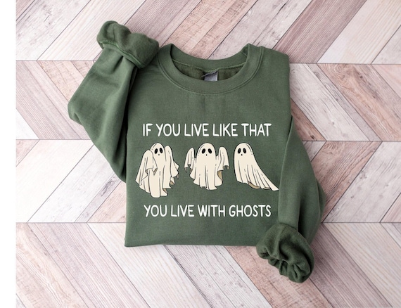 Eras Tour Ghost Halloween Sweatshirt: Spooky Season TS Fan Shirt