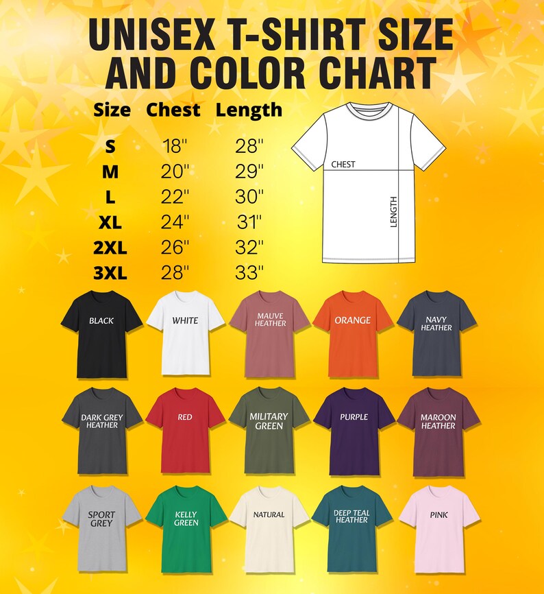 a t - shirt size guide for men and women