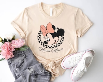 Mama Mouse T-Shirt,Disney Mothers Day Shirt,Minnie Head Shirt,Disney Mama Mouse Tee,Mother's Day Gift,Disney Mama Tee,Disneyland Matching