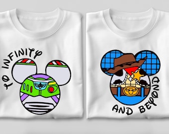 To Infinity And Beyond T-shirt,Toy Story Shirt,Mickey Minnie Shirt,Disney Couple Shirt,Woody Shirt,Disney Family Shirt,Disneyland Vacation