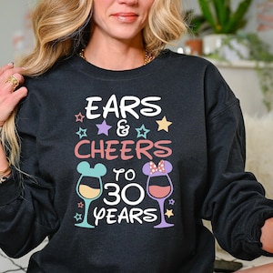 Ears & Cheers To 30 Years Shirt,30th Birthday Shirt,Epcot Drinking Tee,Personalized Disney Birthday Shirt,Magical Birthday Tee,Birthday Girl