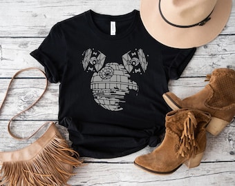 Mickey Death Star Wars Sweatshirt,Star Wars Shirt,Disney World Shirt,Star Wars Vintage T-shirt,Disney Man Shirt,Galaxy's Edge Shirt