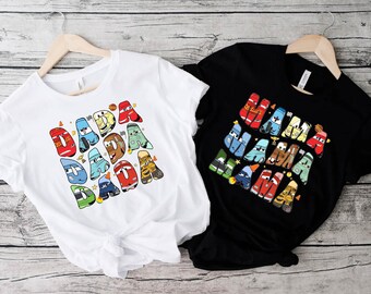 Disney Cars Family Shirt,Lightning McQueen Mama Shirt,Disney Cars Dada Shirt, Disney Cars Land Shirt,  Cars Mom Dad Birthday Matching Tee