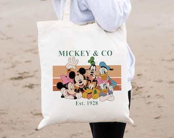 Bolsa de algodón vintage de Mickey & Co. de 1928: Viaje retro a Disneyworld