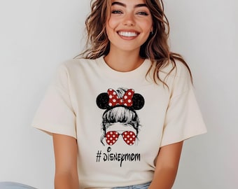Disney Mom T-shirt,Disney Mothers Day Tee,Disney Woman Shirt,Disney Minnie Shirt,Disneyland Vacation Shirt,Mother's Day Gift,Mama Mouse Tee