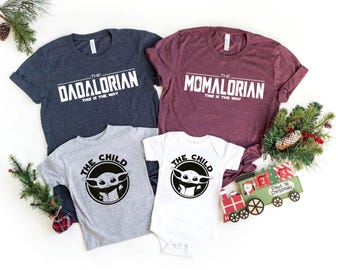 Dadalorian Mamalorian Matching Family Star Wars Shirt