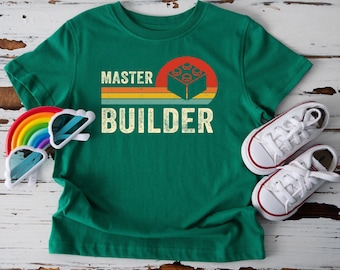 Master Builder Shirt: Building Blocks Birthday Tee