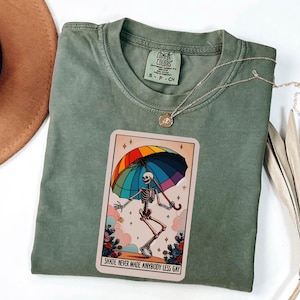 Comfort Colors Pride Shirt: Shade Never Made Anybody Less Gay LGBT Rainbow Tee