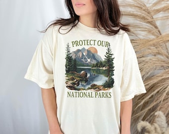 Protect Our Parks Comfort Colors Shirt: Nature Lover Gift,Public Lands Tee
