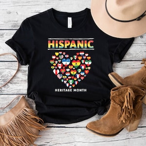 Hispanic Heritage Month Shirt,Celebrate Hispanic Heritage Month Gift,Latina Power Shirt,Latin America Flags,Latin American Countries Shirt