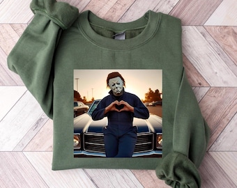 Vintage Horror Movie Graphic Sweatshirt and Hoodie: Halloween Mayers Valentine Graphic Shirt