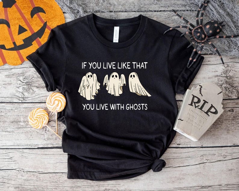 Eras Tour Ghost Halloween Sweatshirt: Spooky Season TS Fan Shirt image 4
