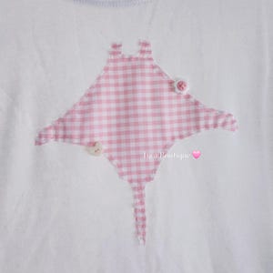Manta Ray cottagecore Handmade Tee